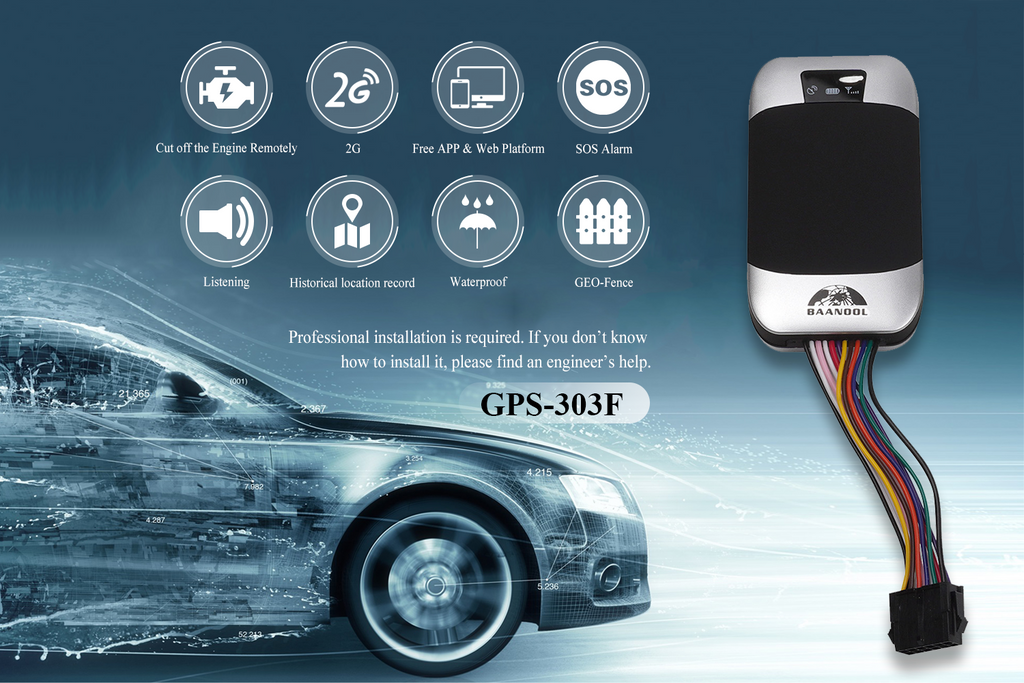 BAANOOL 303F/G Vehicle GPS Tracker 2G