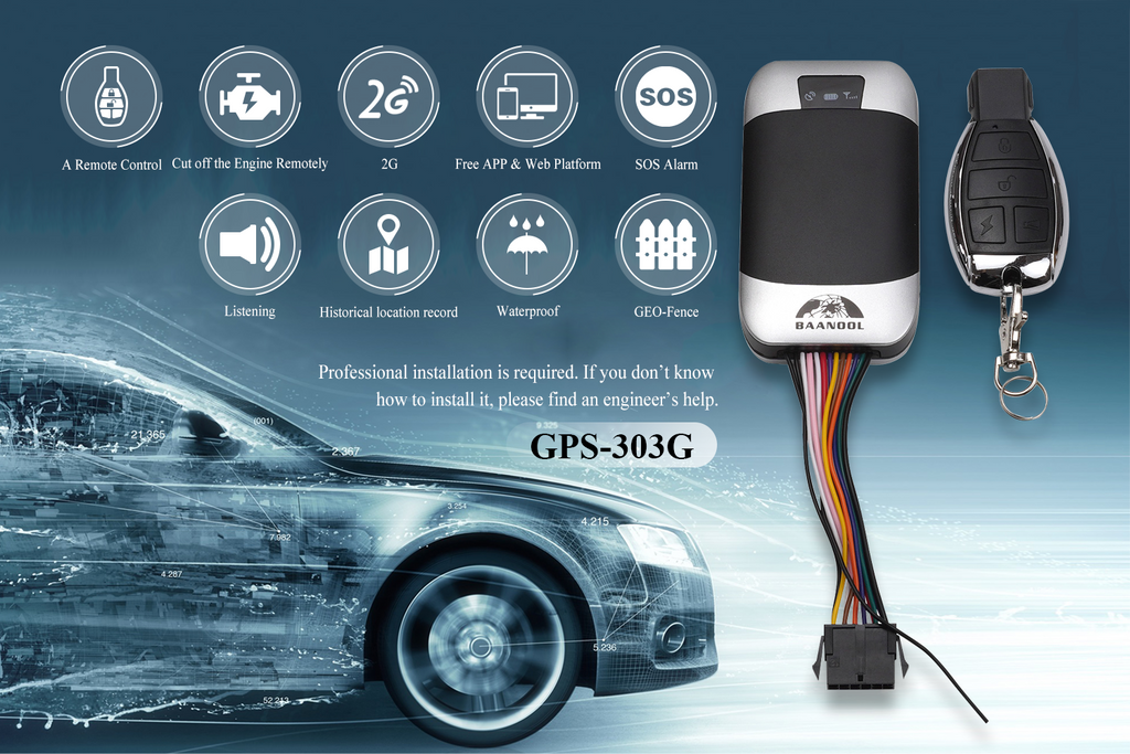 BAANOOL 303F/G Vehicle GPS Tracker 2G