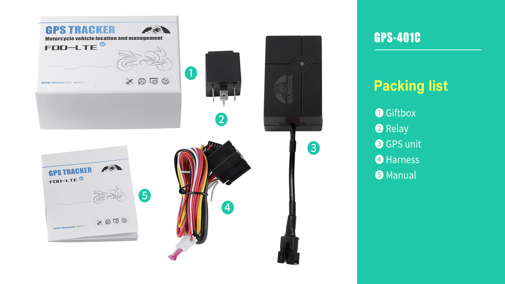 BAANOOL 401C/D Vehicle GPS Tracker 2G/4G