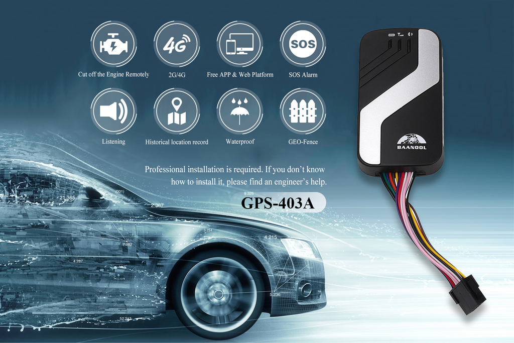 BAANOOL 403C/D Vehicle GPS Tracker 2G/4G